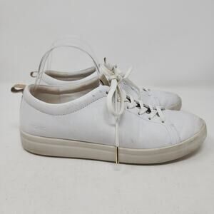 Vionic Womens White Paisley Leather Walking Sneaker Shoes Size US 8.5 Casual